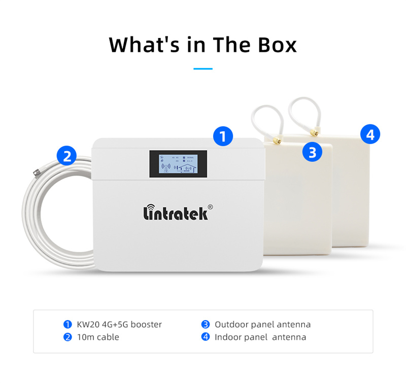 The KW20-5G Mobile Signal Booster With Antenna Kit 
