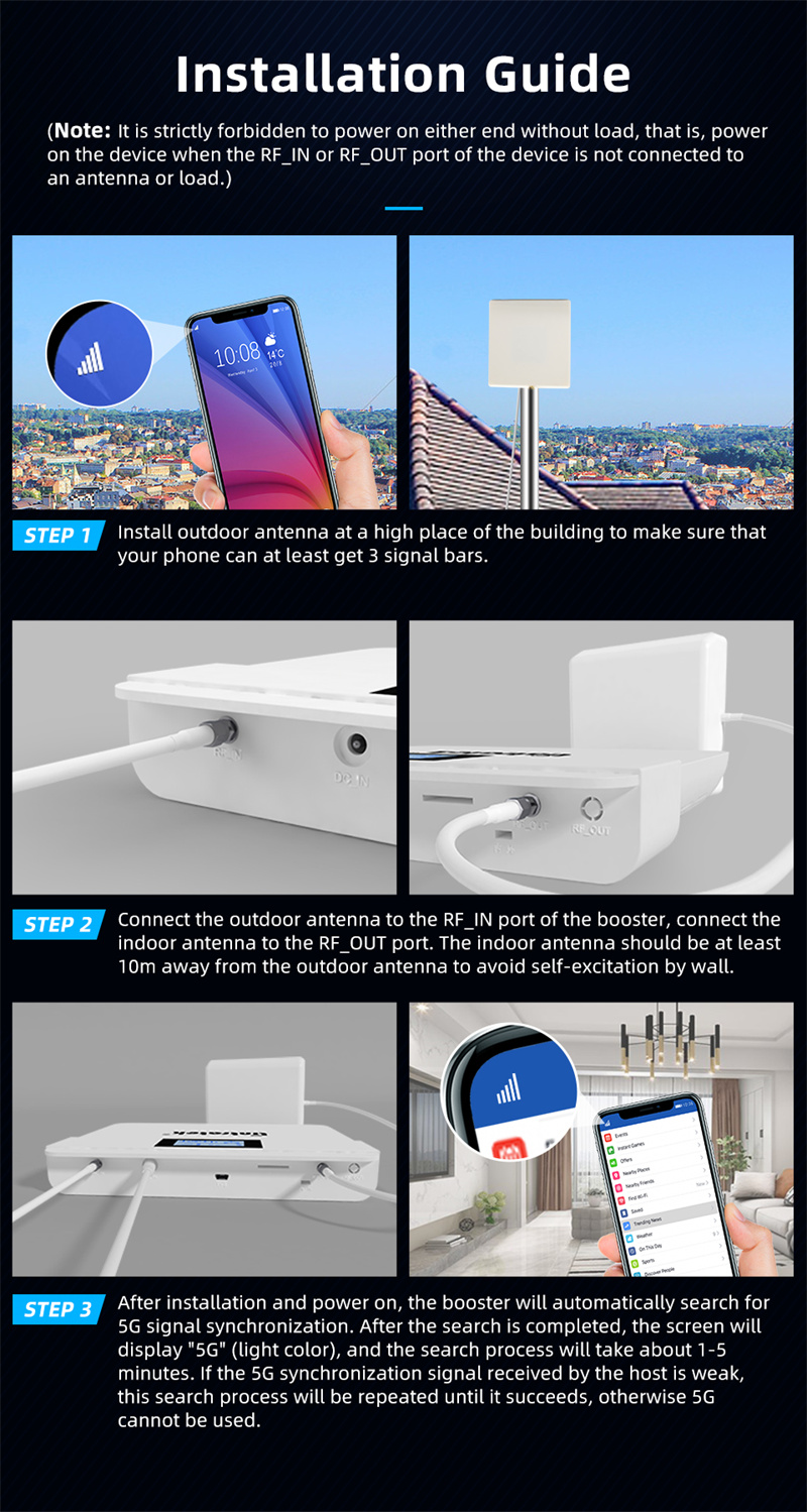 Guide d'installation de l'amplificateur de signal de téléphone portable